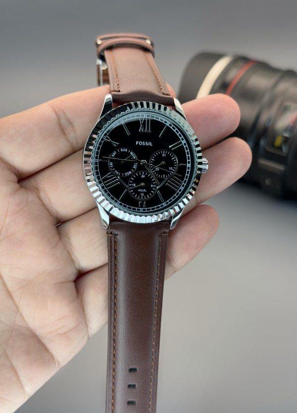 FOSSI L CHAMPMAN T-TONE SILVER FASHION CHRONO