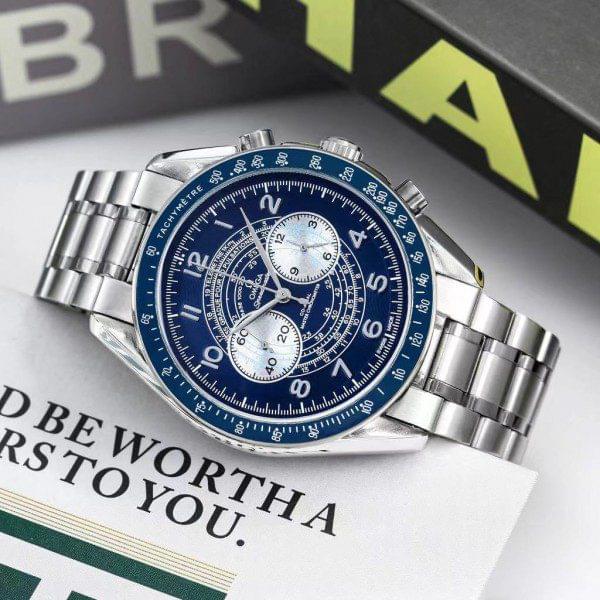 OMEG A SPEEDMASTER 57 TWO COUNTRIES T-TONE BLUE FASHION CHRONO