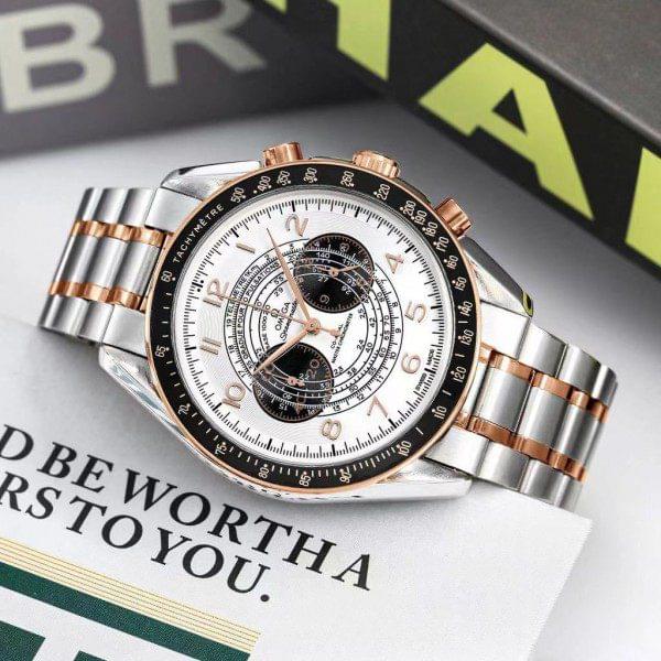 OMEG A SPEEDMASTER 57 TWO COUNTRIES T-TONE WHITE FASHION CHRONO