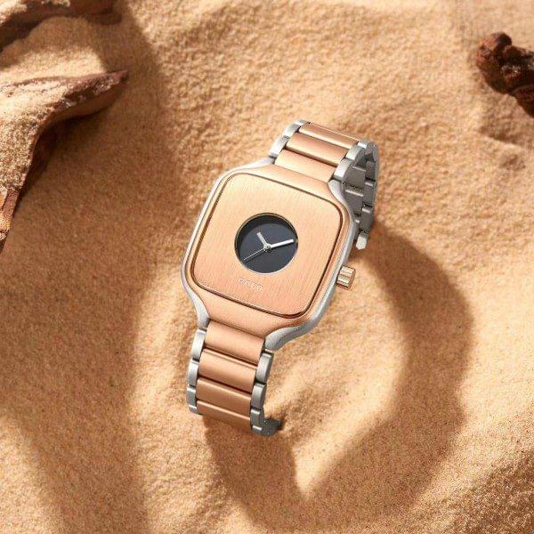 RADO TRUESQUARE PEACH SILVER FASHION CHRONO